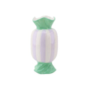 VASE -FLOWER VASE TOFFEE CANDY - DOLOMITE - MINT/LILAC - 9,5X9,5X21cm