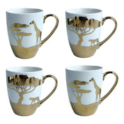 Gouden Mokken Savannah - set van 4