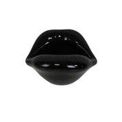 Pot - Ornament - Lip - Keramiek - Zwart - 12,5x11x7,5cm