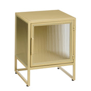 Clifton storage cupboard with doors - L38 x B35 x H50 cm - Metal - Beige