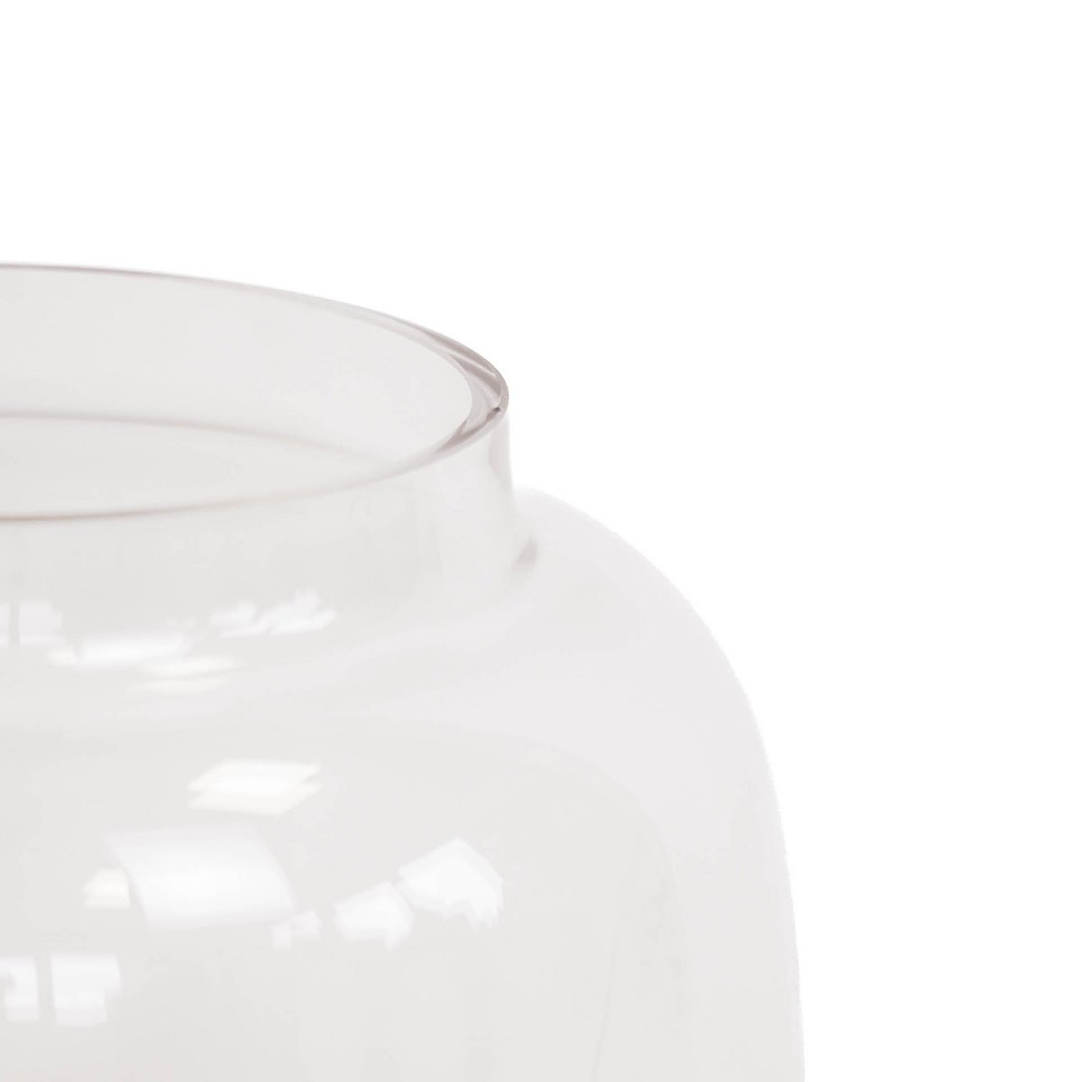Vase - Glass - Dipdye - Clear/Brown - 18x25cm