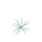 Ornament - Vuurwerk - Metaal - Mintgroen - 25x25x25cm