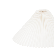 Pleated Lampshade - Polyester - White - 8x35x21cm