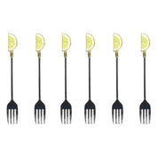 Lemon Dessert Forks - veel van 6