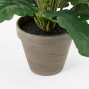 Artificial Gerbera Plant in Flower Pot Stan - H35 x Ø30 cm - Red