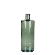 Guan Bottle Vase - H40 x Ø15 cm - Recycled Glass - Green