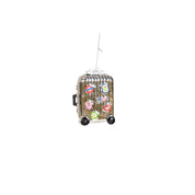 Christmas pendant - Suitcase - Glass - Silver - 8x4x11.5cm