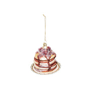 Kersthanger - Pannenkoek - Glas - 10x10x9,5cm