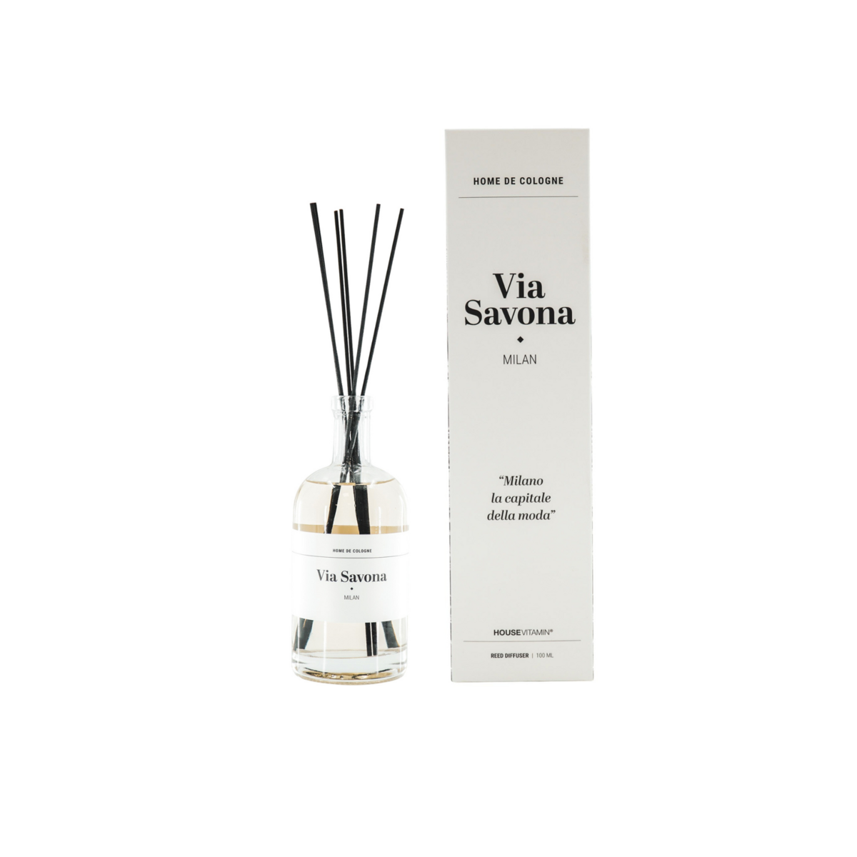 Diffuseur de roseaux - via Savona Milan - 100 ml