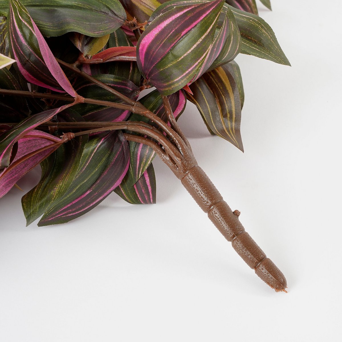 Tradescantia Künstliche Hängepflanze - L15 x B20 x H54 cm - Bordeaux