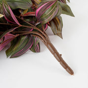 Tradescantia Künstliche Hängepflanze - L15 x B20 x H54 cm - Bordeaux