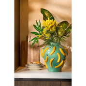 Mosa Vase - H38 x Ø34 cm - Ceramics - Light green