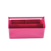 Storage Box - Organizer - Metal - Neon Pink - 30x17x17cm