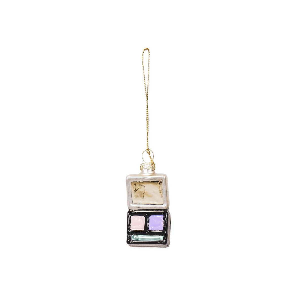 Christmas pendant - Make-up - Glass - 3x2x6.5cm