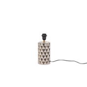 Table lamp - Crystal base - Glass - Smokey - 19x19x20cm