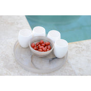 Round Sahara Glass Tray