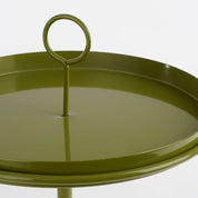 Aston Tray with Clamp - H30 x Ø31 cm - Metal - Dark Green