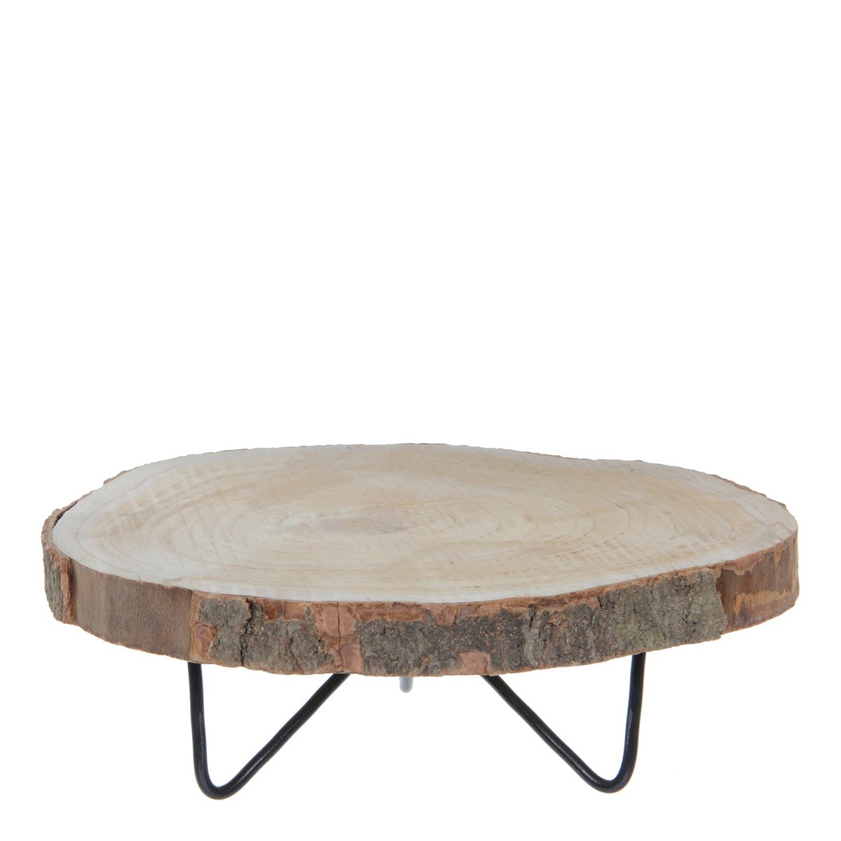 Pia Tree Trunk Side Table - H14 x Ø40 cm - Light brown