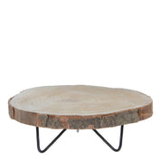 Pia Tree Trunk Side Table - H14 x Ø40 cm - Light brown