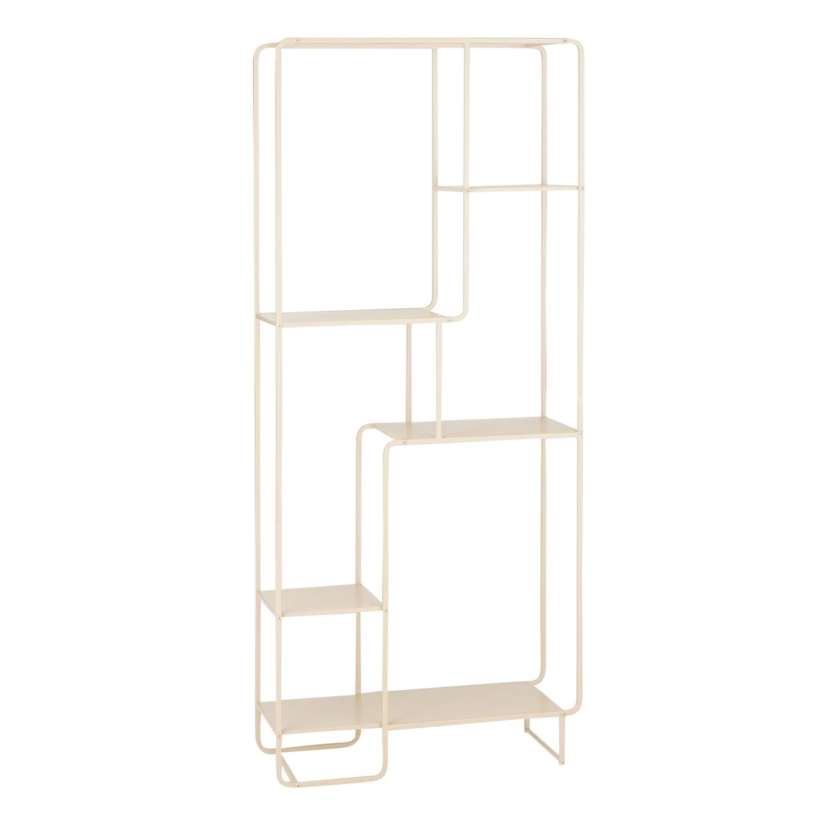 Armoire ouverte Jules - L76 x l30 x H178 cm - Métal - Marron clair