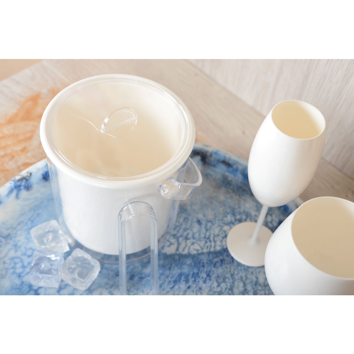 Window Acryl Ice Bucket met tang