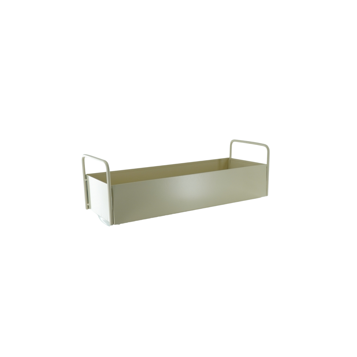 Lade - met handgrepen -metal - zand - 41,5x15,5x13cm
