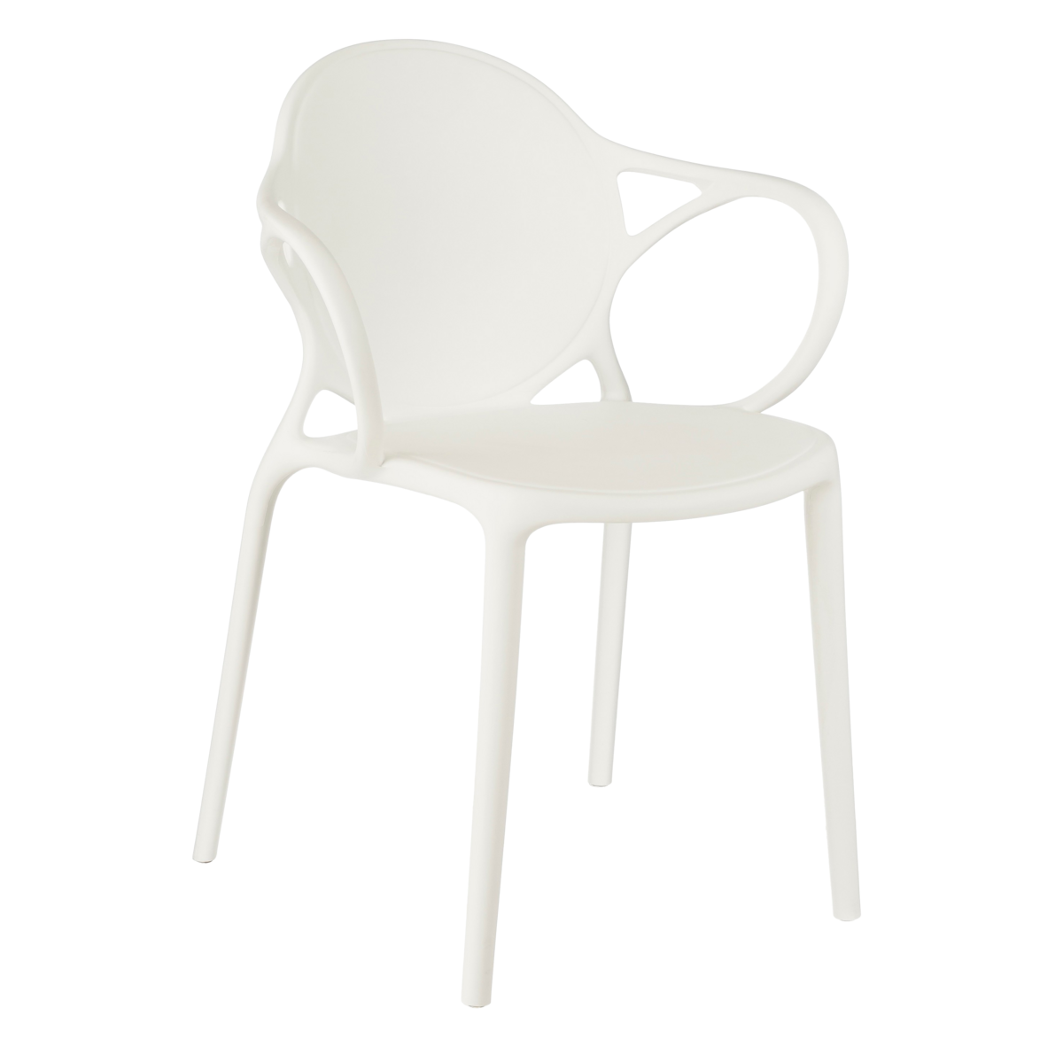 Nebraska Garden chair - L56 x W57 x H80 cm - Polypropylene - White