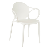 Nebraska Garden chair - L56 x W57 x H80 cm - Polypropylene - White