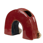 Bloempot Rood, Keramiek 26x9x16 cm