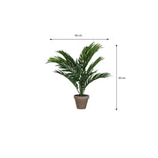 Artificial Areca Palm Plant in Flower Pot Stan - H45 x Ø60 cm - Green