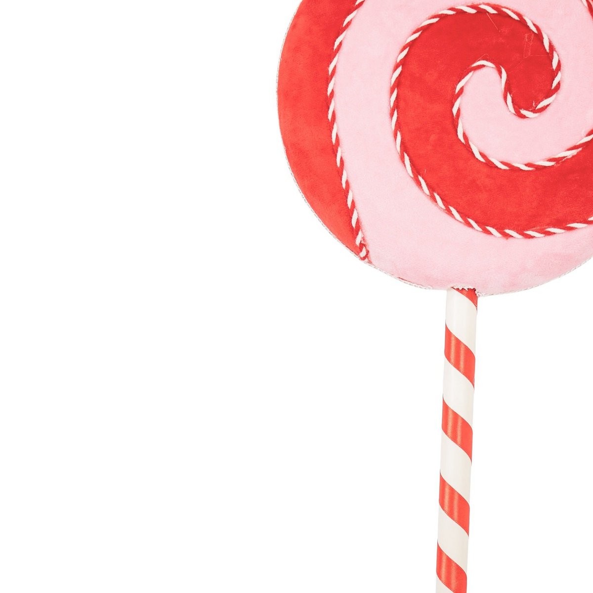 Decoration - Lollipop - Foam - Pink/Red - 25x63cm
