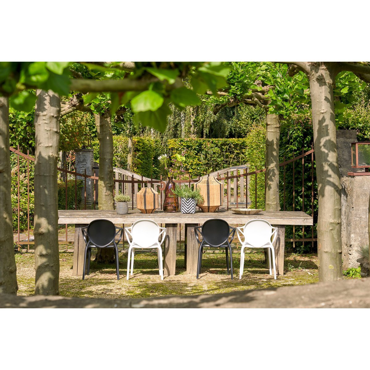 Nebraska Garden chair - L56 x W57 x H80 cm - Polypropylene - White