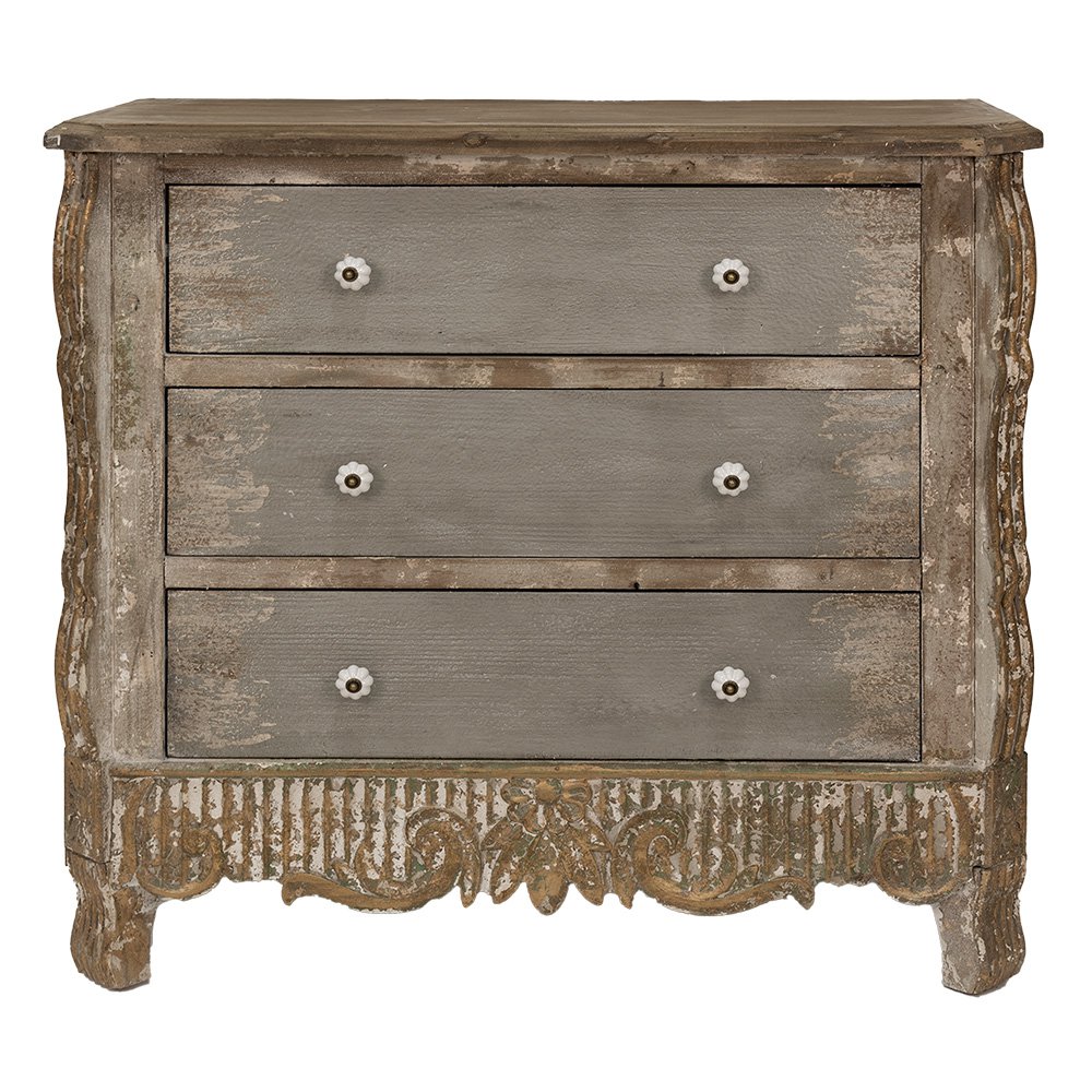 Dressoir Bruin Beige, Hout 92x40x86 cm