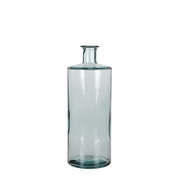 Guan bottle vase - H40 x Ø15 cm - Recycled glass - Transparent