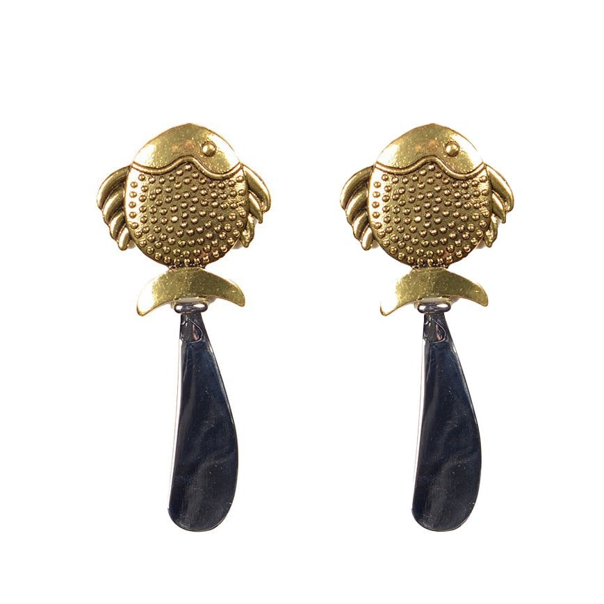 Set of 2 Golden Fish Tartiners