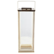 Large Square Glass Lantern 25x25x71cm