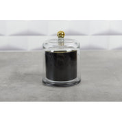 Zwart en gouden bel kaarsen tonka parfum