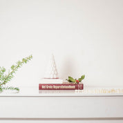 Ledlight - Kerstboom - Keramiek - Wit - 9x9x15,5cm