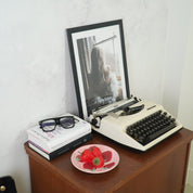 Decoratief bord met aardbeien - 17,5x17,5x2cm