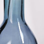 Rioja Bottle Vase - H75 x Ø18 cm - Recycled Glass - Light Blue