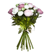 Ranunculus Kunstbloemenboeket - H35 x Ø26 cm - Roze