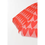 Parasol de plage en forme de cœur - H180 x Ø160 cm - Rose