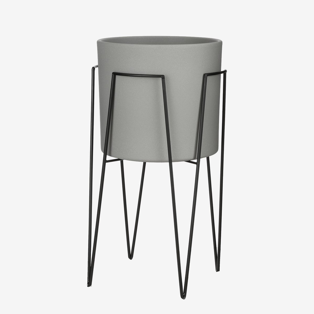 Blom Plant Stand - L30 x W30 x H50 cm - Metal - Black