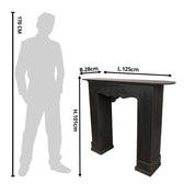 Schouw Zwart, Hout 125x28x101 cm