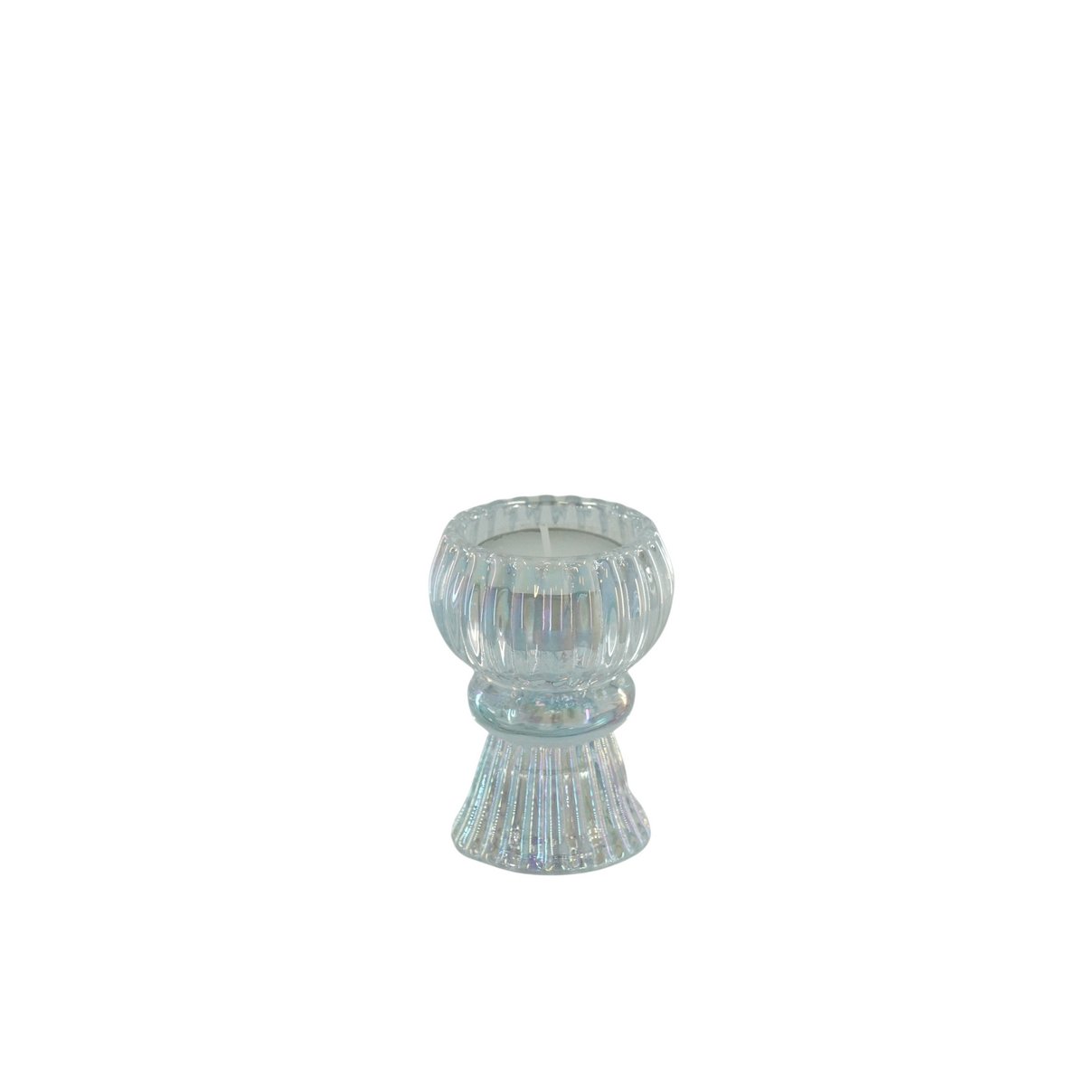 Kaars/Theelichthouder - Glas - Helder - 6x8cm