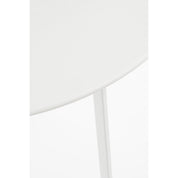 Seatle side table outside - H50 x Ø50 cm - Metal - White