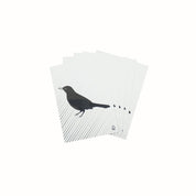 Ansichtkaart - Papier - Zwarte Vogel - Set van 5 - A6