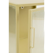Clifton storage cupboard with doors - L38 x B35 x H50 cm - Metal - Beige