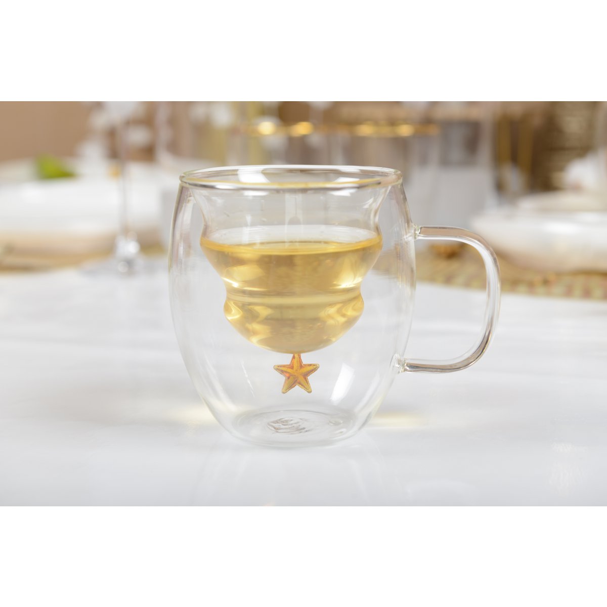 Doppelte wandbekers gold ster 250 ml - veel 2