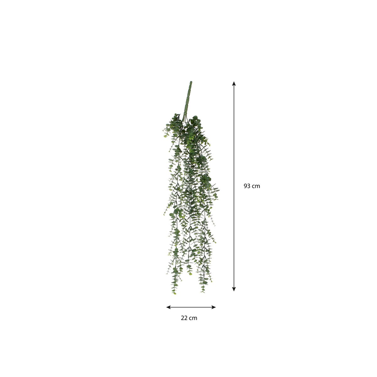 Artificial Eucalyptus Hanging Plant - H93 cm - Green